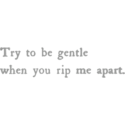 Try to be gentle | quote cute goth emo vkei moe