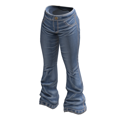 delectable* - denim flared jeans (light blue)
