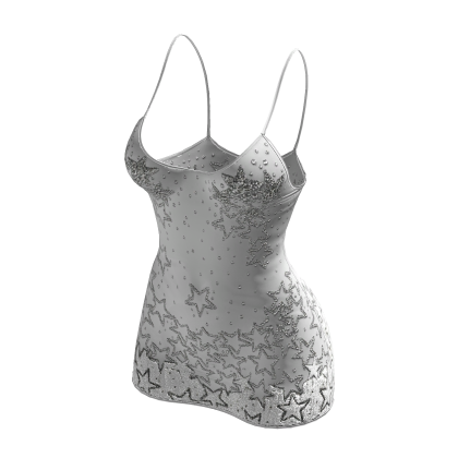Stars Minidress (White)