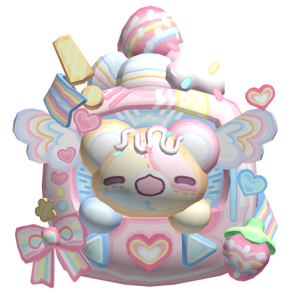 pastel decora kawai kandi tamagotchi bear backpack