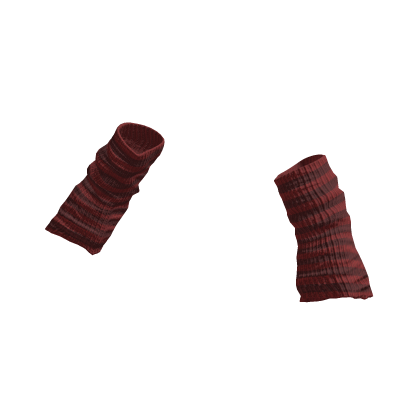 arm warmers grunge red stripes