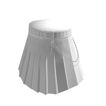 White Skirt w/ Chain