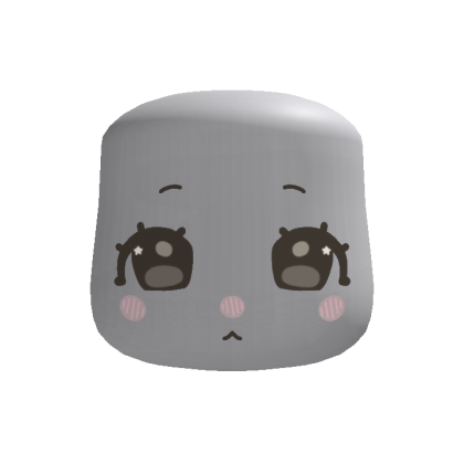 (animated) silly wii mii chibi doll face - brown