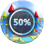 50% Completion (Bounce House)