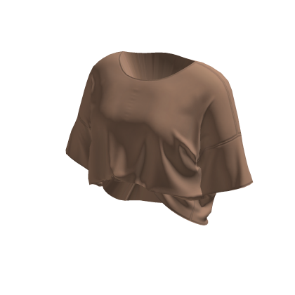 oversized tucked-in coffee brown shirt