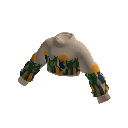 ViCo - Croptop Sweater (ARTSY CAT)