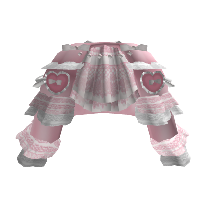 Valentines Heart Hime Rococo Dress in Pink