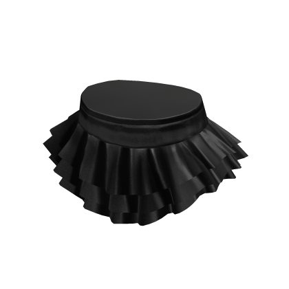 Leather Black Ruffle Mni Skirt