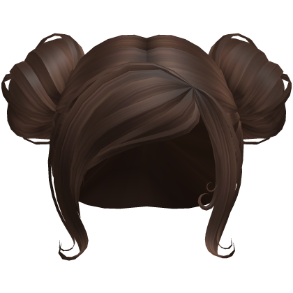 Lilie's cute plump double buns in Brown