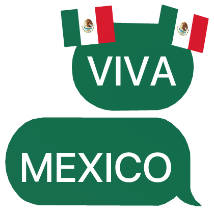 VIVA MEXICO World Cup football text
