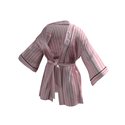 Silk Model Robe (Stripes)