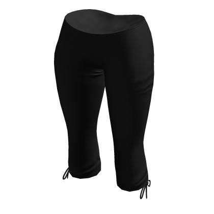 Black y2k capri pants