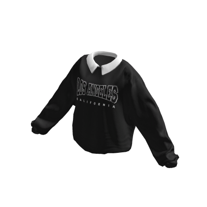 Tucked Los Angeles Polo Neck Sweater - Black