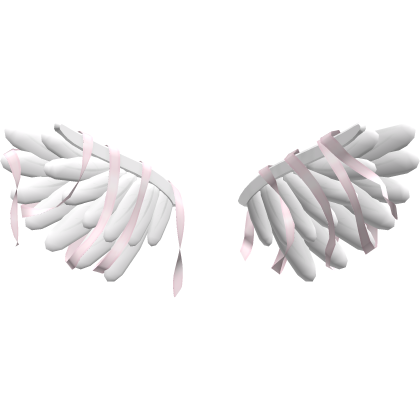 ♡ : white pretty ribbon angel wings