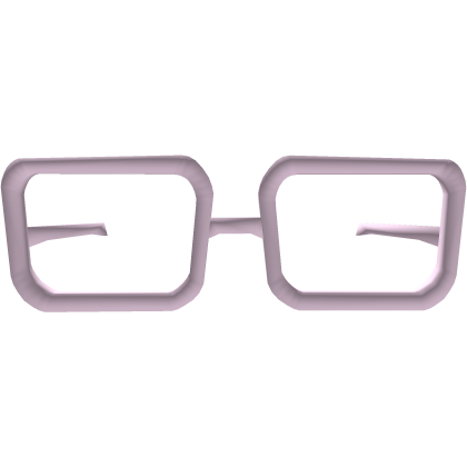 Wii Mii Low Poly Pink Glasses