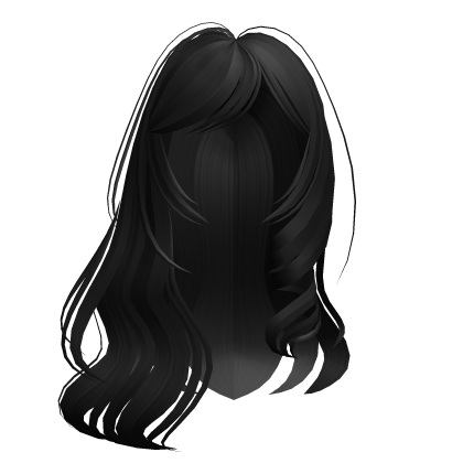 Black Flowy Curly Girl Hair
