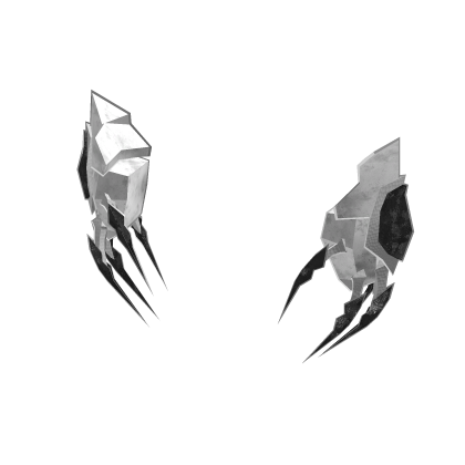 White on Black Anime Claws