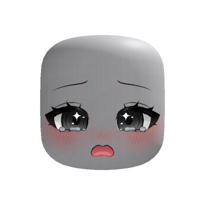Cute Sad Distressed Crying Chibi Face