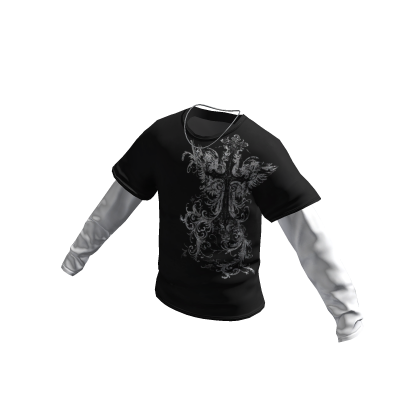 Y2k Emo Black Shirt