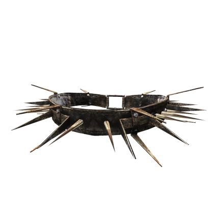 Rusty Scary Goth Punk Spiked Leather Choker