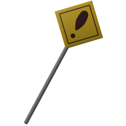 Diamond Caution Sign