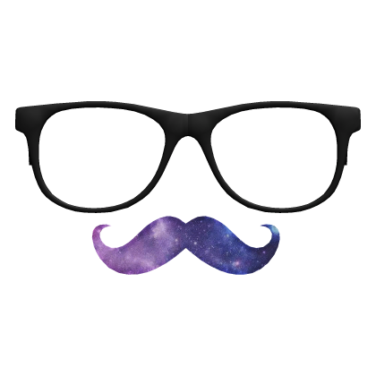 ♡ : 2014 tumblr galaxy mustache and glasses