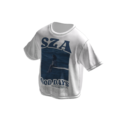 SZA Nobody Gets Me Boxy Blue T-Shirt
