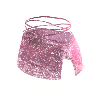 Glitter Y2K Pink Korean Skirt [Emissive] • DD27