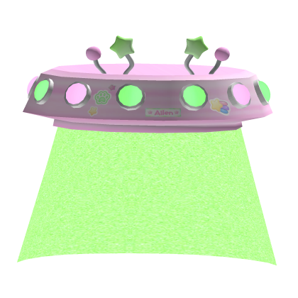 ♡ Cute Galactic Space Alien Ufo Waist Pink Glowing