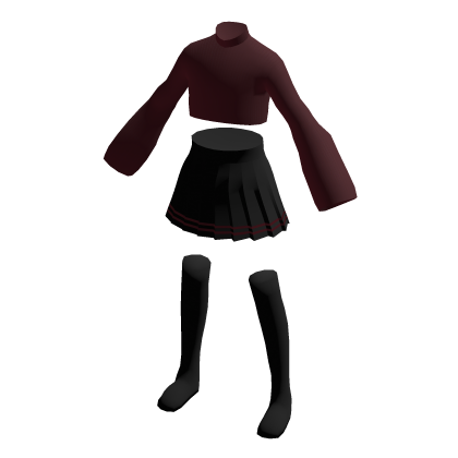 cute sweater w/ skirt and socks outfit
