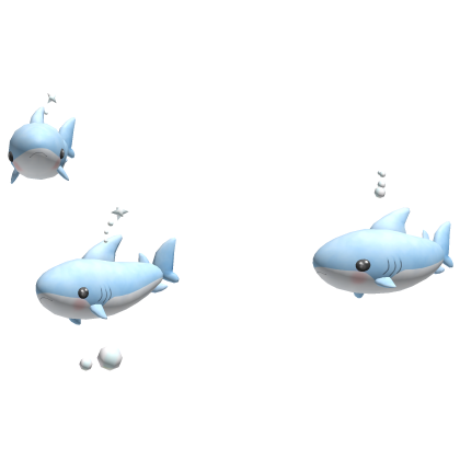 shark aura in light blue