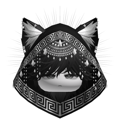 Egyptian Boy w/ Divine Silver Black Hood (Black)