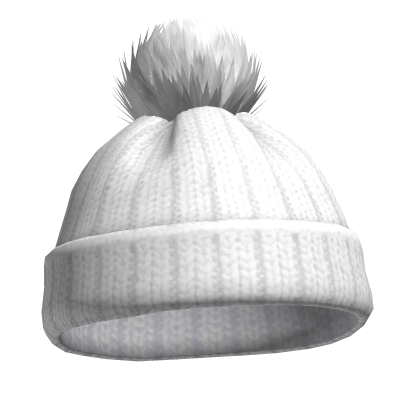 white Essential Winter Bobble Hat
