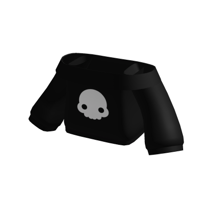 ꒰ off shoulder skull sweater (black) ⛧
