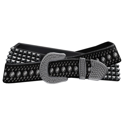 Black Y2K Double Belt