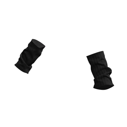 Fluffy Black Cute Arm Warmers