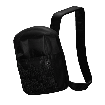 Black Cross Leather Emo Y2K Backpack 1.0