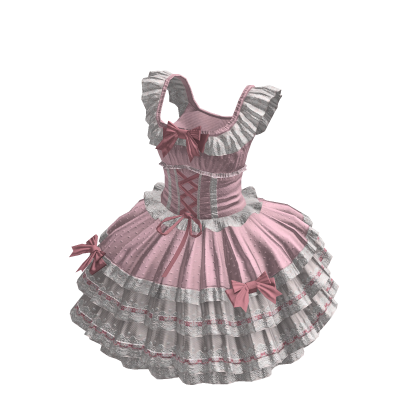 Pink Princess Bow Dress