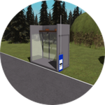 Odwrócony przystanek autobusowy