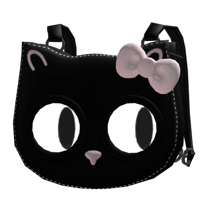 [Animated] Black Cat Backpack Following Eyes [3.0]