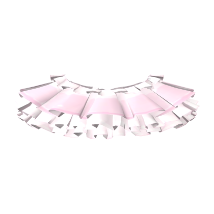 Ruffled Princess Doll Lace Skirt - Pink White