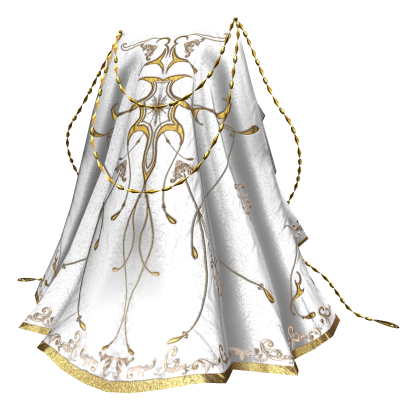 Oracle Ethereal Gaian Cloak Cape | Gold White