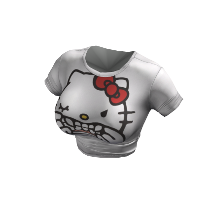 ♥ y2k white hello kitty graphic t-shirt