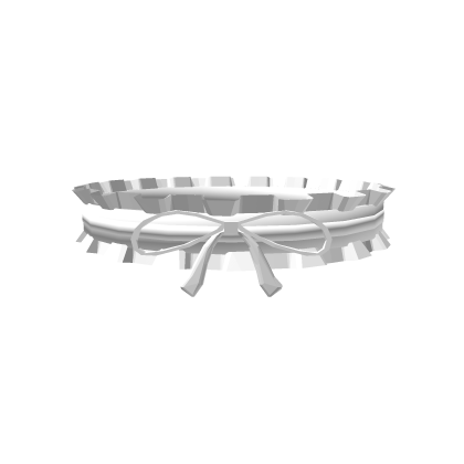 White Ruffled Choker