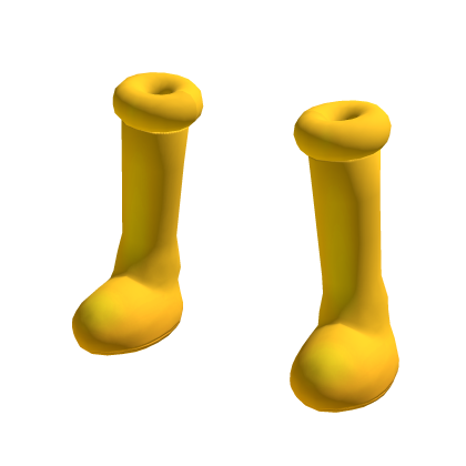 Cartoon Robot Yellow Boots