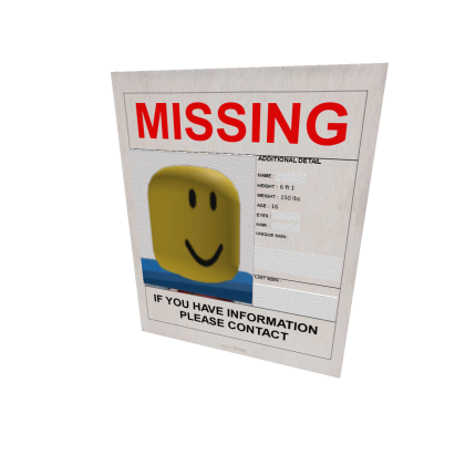 Missing Noob Poster