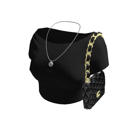 Black Top With Chan Bag