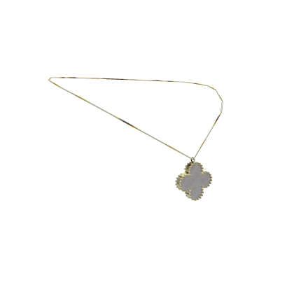 Clover Flower Pendant | Pearl and Gold
