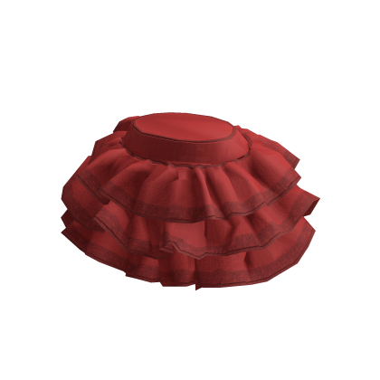 Red Ruffle Skirt