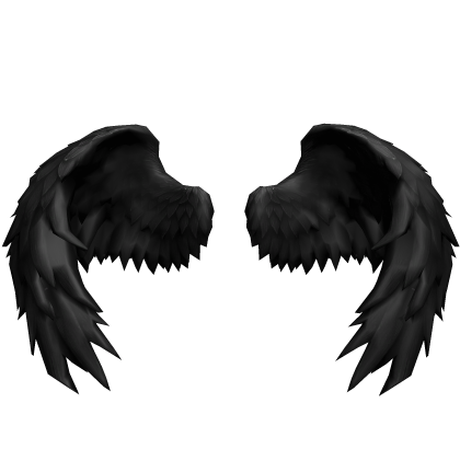 Midnight Dark Angel Wings – Shadow Black